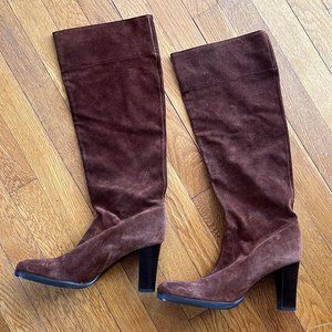 Michael Kors Brown Suede Heeled Boots - image 1